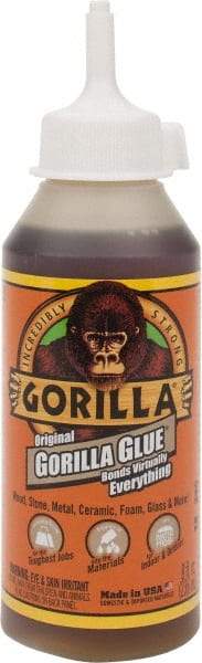 Gorilla Glue - 8 oz Bottle Brown All Purpose Glue - 20 min Working Time - Caliber Tooling