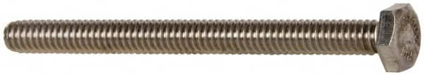 Value Collection - 1/4-20 UNC, 3" Length Under Head Hex Head Cap Screw - Fully Threaded, Grade 316 Stainless Steel, Uncoated, 7/16" Hex - Caliber Tooling