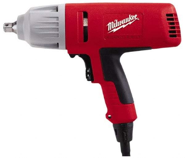 Milwaukee Tool - 1/2 Inch Drive, 300 Ft./Lbs. Torque, Pistol Grip Handle, 600 to 1,800 RPM, Impact Wrench - 7 Amps, 120 Volts - Caliber Tooling