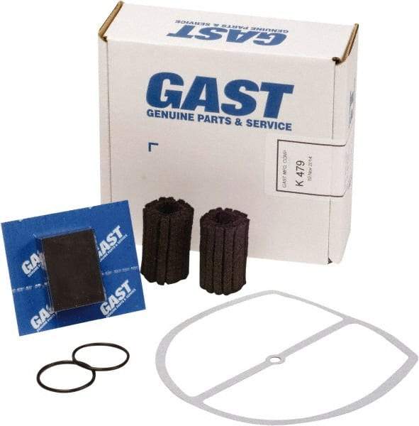 Gast - 9 Piece Air Compressor Repair Kit - For Use with Gast 0823/1023 Oil-Less "Q" Models with Internal Filtration - Caliber Tooling