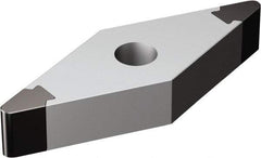 Sandvik Coromant - VNGA332 Grade 7025 CBN Turning Insert - Uncoated, 35° Diamond, 3/8" Inscr Circle, 3/16" Thick, 1/32" Corner Radius - Caliber Tooling