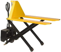 Value Collection - 3,000 Lb Capacity, 31" Lift Height, Battery Operated Lift - 3-1/3" Lowered Height, 13" Load Center, 43-1/4" Fork Length, 21" Overall Width - Caliber Tooling