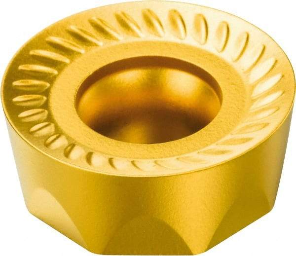 Sandvik Coromant - RCKT1204M0 WM Grade 235 Carbide Milling Insert - TiCN/TiN Finish, 4.76mm Thick, 12mm Inscribed Circle - Caliber Tooling