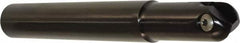 Millstar - 5/8" Cut Diam, 4" Max Depth of Cut, 5/8" Shank Diam, 5" OAL, Indexable Ball Nose End Mill - Straight Shank, SFCY Toolholder, MB, MBT, RBT Insert - Caliber Tooling