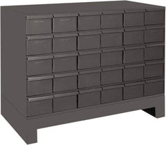 Durham - 30 Drawer, Small Parts Steel Storage Cabinet - 11-3/4" Deep x 34" Wide x 26-7/8" High - Caliber Tooling