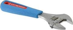 Channellock - 1" Jaw Capacity, 6" Standard Adjustable Wrench - Chrome Vanadium Steel, Chrome Finish - Caliber Tooling