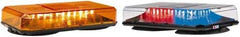 Federal Signal Emergency - Class 1 Joules, Variable Flash Rate, Magnetic Mount Emergency Mini-Lightbar Assembly - Powered by 12 to 24 VDC, Amber & Clear - Caliber Tooling