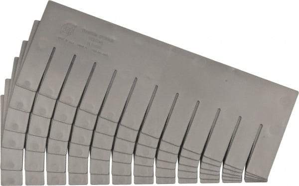 Quantum Storage - 16-1/2" Wide x 6" High, Gray Bin Divider - Use with DG92060 - Caliber Tooling