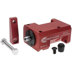 De-Sta-Co - 90 Lb Clamping Force, Right Hand Swing, 31.75mm Total Stroke, Single-Acting Pneumatic Swing Clamp - 1/8 NPT Port, 104.39mm Body Length x 38.1mm Body Width, 2.01 Cu In (Clamp), 2.26 Cu In (Unclamp), 130 Max psi - Caliber Tooling