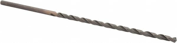 Extra Length Drill Bit: 0.4375″ Dia, 118 °, High Speed Steel Oxide Finish, 12″ Flute Length, 18″ OAL