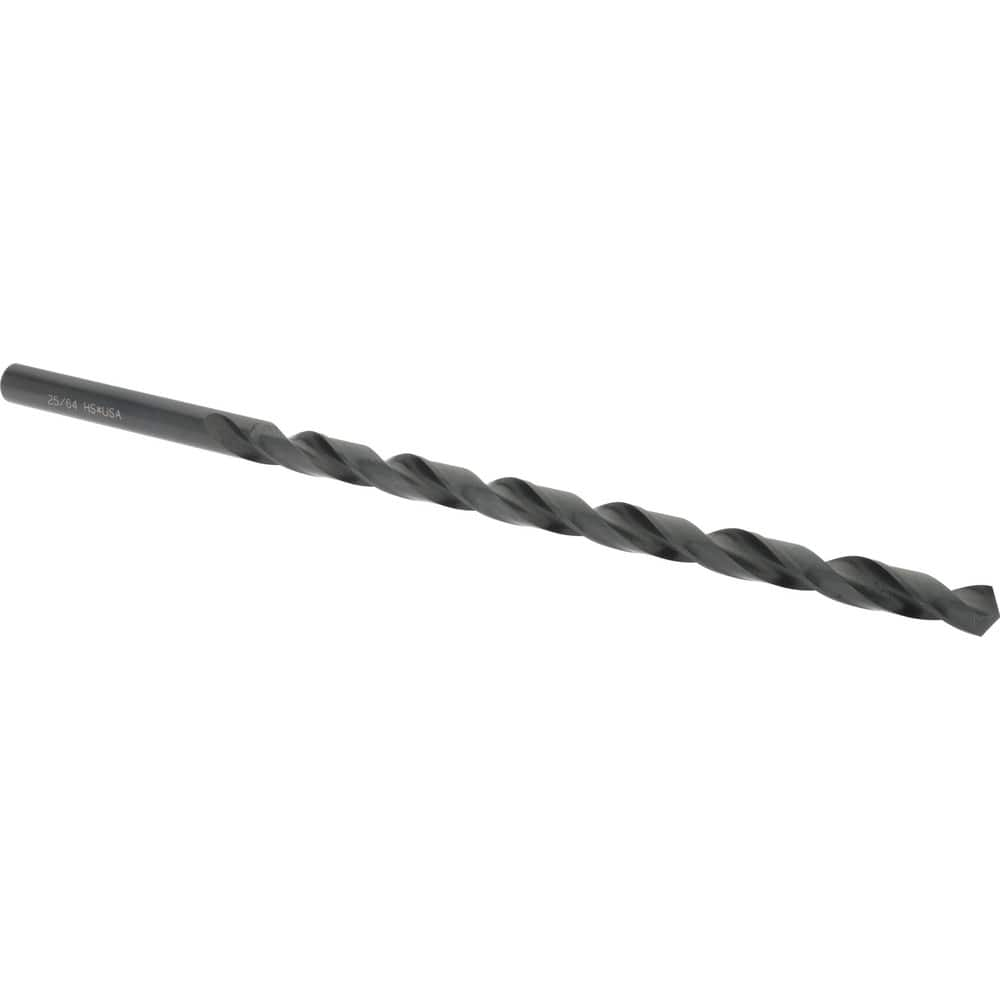 Extra Length Drill Bit: 0.3906″ Dia, 118 °, High Speed Steel Oxide Finish, 10″ OAL