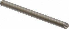 Hertel - 1/8" Head Diam, 1/8" Shank Diam, 6 Flute 100° High Speed Steel Countersink - Caliber Tooling