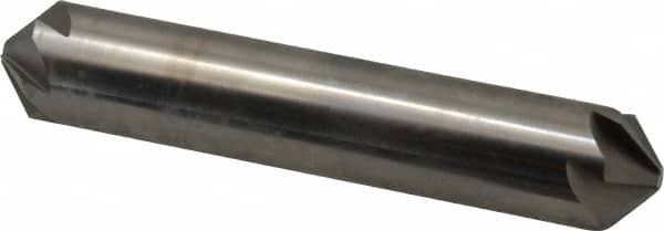 Hertel - 5/8" Head Diam, 5/8" Shank Diam, 6 Flute 100° High Speed Steel Countersink - Caliber Tooling