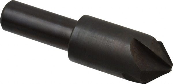 Hertel - 3/4" Head Diam, 1/2" Shank Diam, 4 Flute 90° High Speed Steel Countersink - Caliber Tooling