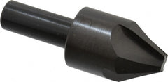 Hertel - 1" Head Diam, 1/2" Shank Diam, 4 Flute 60° High Speed Steel Countersink - Caliber Tooling