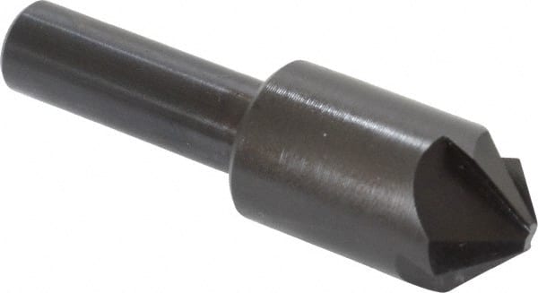 Hertel - 5/8" Head Diam, 3/8" Shank Diam, 4 Flute 100° High Speed Steel Countersink - Caliber Tooling