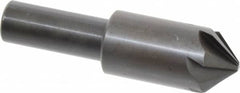 Hertel - 3/4" Head Diam, 1/2" Shank Diam, 6 Flute 90° High Speed Steel Countersink - Caliber Tooling