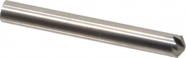 Hertel - 3/16" Head Diam, 3/16" Shank Diam, 6 Flute 120° Solid Carbide Countersink - Caliber Tooling