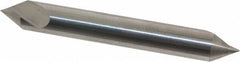 Hertel - 1/4" Head Diam, 1/4" Shank Diam, 1 Flute 60° Solid Carbide Countersink - 2" OAL, Straight Shank - Caliber Tooling