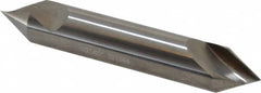 Hertel - 1/2" Head Diam, 1/2" Shank Diam, 1 Flute 60° Solid Carbide Countersink - 3" OAL, Straight Shank - Caliber Tooling