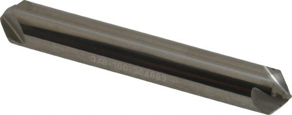 Hertel - 3/8" Head Diam, 3/8" Shank Diam, 4 Flute 100° Solid Carbide Countersink - Caliber Tooling