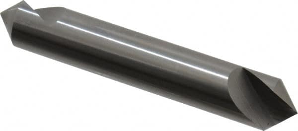 Hertel - 1/2" Head Diam, 1/2" Shank Diam, 1 Flute 90° Solid Carbide Countersink - Caliber Tooling