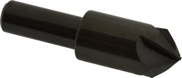 Hertel - 3/4" Head Diam, 1/2" Shank Diam, 4 Flute 90° High Speed Steel Countersink - Caliber Tooling