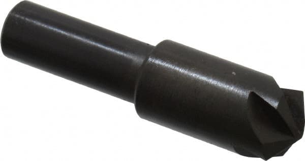 Hertel - 1/2" Head Diam, 3/8" Shank Diam, 4 Flute 120° High Speed Steel Countersink - Caliber Tooling