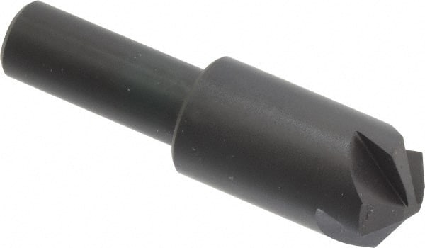 Hertel - 3/4" Head Diam, 1/2" Shank Diam, 4 Flute 120° High Speed Steel Countersink - Caliber Tooling