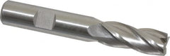 Hertel - 1/2", 4 Flute, Cobalt, 0.03" Corner Radius End Mill - 3-1/4" OAL, Right Hand Flute, 1-1/4" LOC, Right Hand Cut - Caliber Tooling