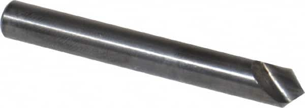 Hertel - 1/4" Head Diam, 1/4" Shank Diam, 1 Flute 90° High Speed Steel Countersink - Caliber Tooling