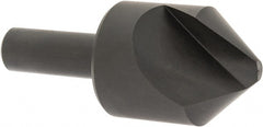 Hertel - 1-1/4" Head Diam, 1/2" Shank Diam, 1 Flute 82° High Speed Steel Countersink - Caliber Tooling