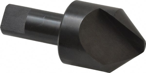 Hertel - 1-1/2" Head Diam, 3/4" Shank Diam, 1 Flute 82° High Speed Steel Countersink - Caliber Tooling