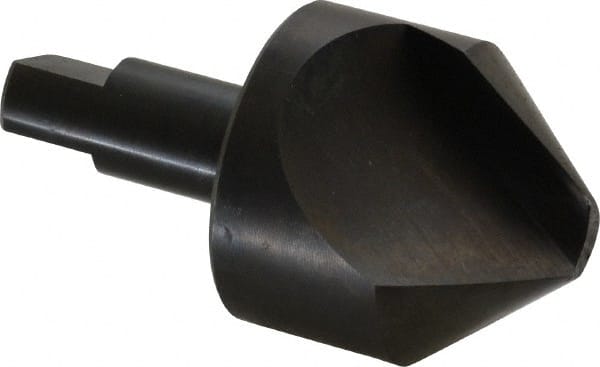 Hertel - 2" Head Diam, 3/4" Shank Diam, 1 Flute 82° High Speed Steel Countersink - Caliber Tooling