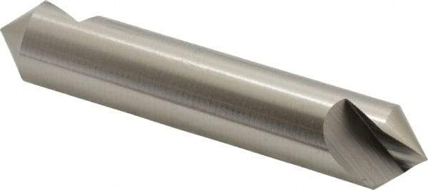 Hertel - 3/4" Head Diam, 3/4" Shank Diam, 1 Flute 90° High Speed Steel Countersink - 3-1/2" OAL, Straight Shank - Caliber Tooling