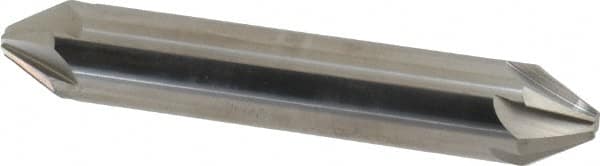 Hertel - 1/2" Head Diam, 1/2" Shank Diam, 6 Flute 60° Solid Carbide Countersink - Caliber Tooling