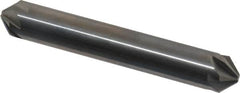 Hertel - 3/8" Head Diam, 3/8" Shank Diam, 6 Flute 90° Solid Carbide Countersink - 2-1/2" OAL, Straight Shank - Caliber Tooling