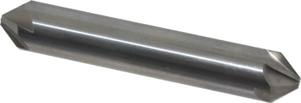 Hertel - 1/2" Head Diam, 1/2" Shank Diam, 6 Flute 82° Solid Carbide Countersink - 3" OAL, Straight Shank - Caliber Tooling