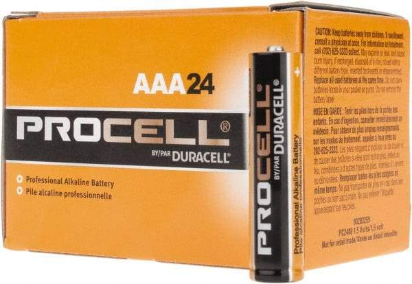 Duracell - Size AAA, Alkaline, 24 Pack, Standard Battery - 1.5 Volts, Button Tab Terminal - Caliber Tooling