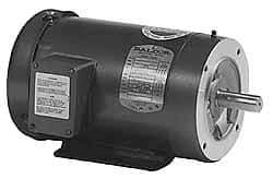 Baldor - 1/2 Max hp, 1,725 Max RPM, Electric AC DC Motor - 208, 230, 460 V Input, Three Phase, 56C Frame - Caliber Tooling