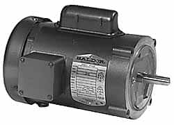 Baldor - 1 Max hp, 3,450 Max RPM, Electric AC DC Motor - 115, 230 V Input, Single Phase, 56C Frame - Caliber Tooling