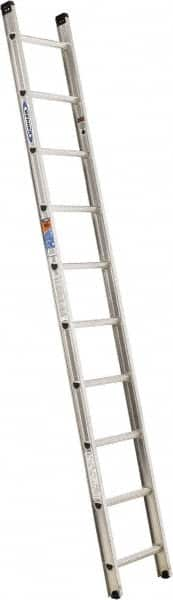 Werner - 10' High, Type IA Rating, Aluminum Extension Ladder - 300 Lb Capacity - Caliber Tooling