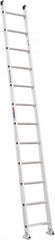 Werner - 12' High, Type IA Rating, Aluminum Extension Ladder - 300 Lb Capacity - Caliber Tooling