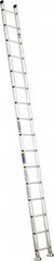 Werner - 16' High, Type IA Rating, Aluminum Extension Ladder - 300 Lb Capacity - Caliber Tooling