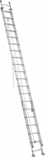 Werner - 40' High, Type IA Rating, Aluminum Extension Ladder - 300 Lb Capacity, 35' Working Length - Caliber Tooling