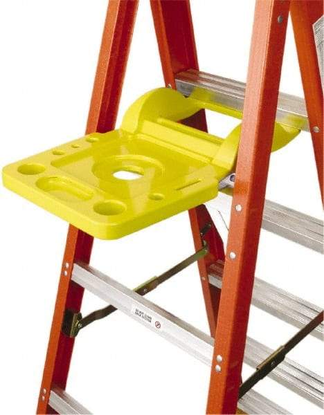 Werner - Plastic Molded Pail Ladder Shelf - For Use with 6000 & 6200 Series Stepladders - Caliber Tooling