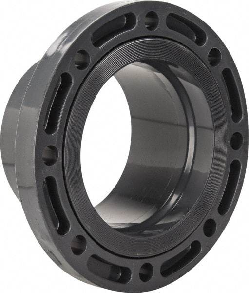 Value Collection - 8" Pipe, 13-1/2" OD, PVC Spigot Pipe Flange - Schedule 80, Gray - Caliber Tooling