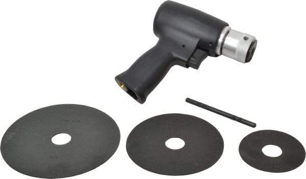 Florida Pneumatic - 3 to 5-1/2" Disc, 20,000 RPM, Pneumatic Handheld Disc Sander - 4 CFM, 1/4 NPT Inlet, 0.33 hp, 90 psi - Caliber Tooling