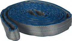 Lift-All - 12' Long x 2" Wide, 12,400 Lb Vertical Capacity, 2 Ply, Nylon Web Sling - 9,900 Lb Choker Capacity - Caliber Tooling