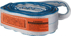 Lift-All - 10' Long x 3" Wide, 8,600 Lb Vertical Capacity, 2 Ply, Polyester Web Sling - 6,900 Lb Choker Capacity - Caliber Tooling